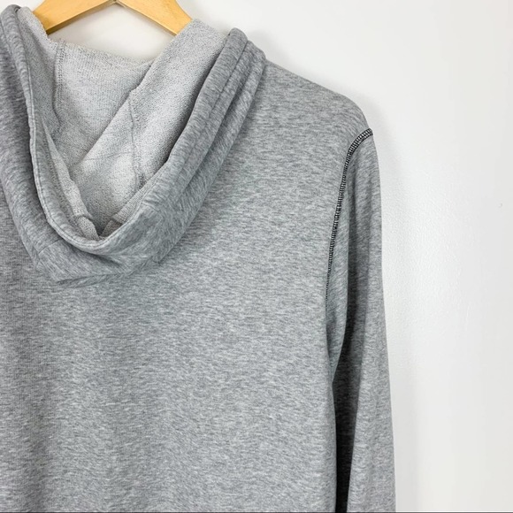 Adidas Originals Logo Grey Snap Buttons Sweatshirt Hoodie Mens Size Small - Picture 6 of 13